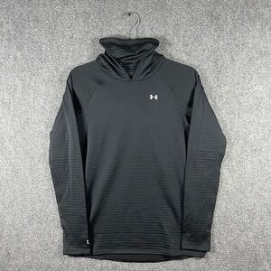 Under Armour Base 2.0 Long Sleeve Black Pullover Sweatshirt Womens Size Small